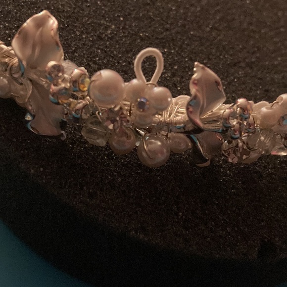 David’s Bridal tiara silver with crystals main image 4